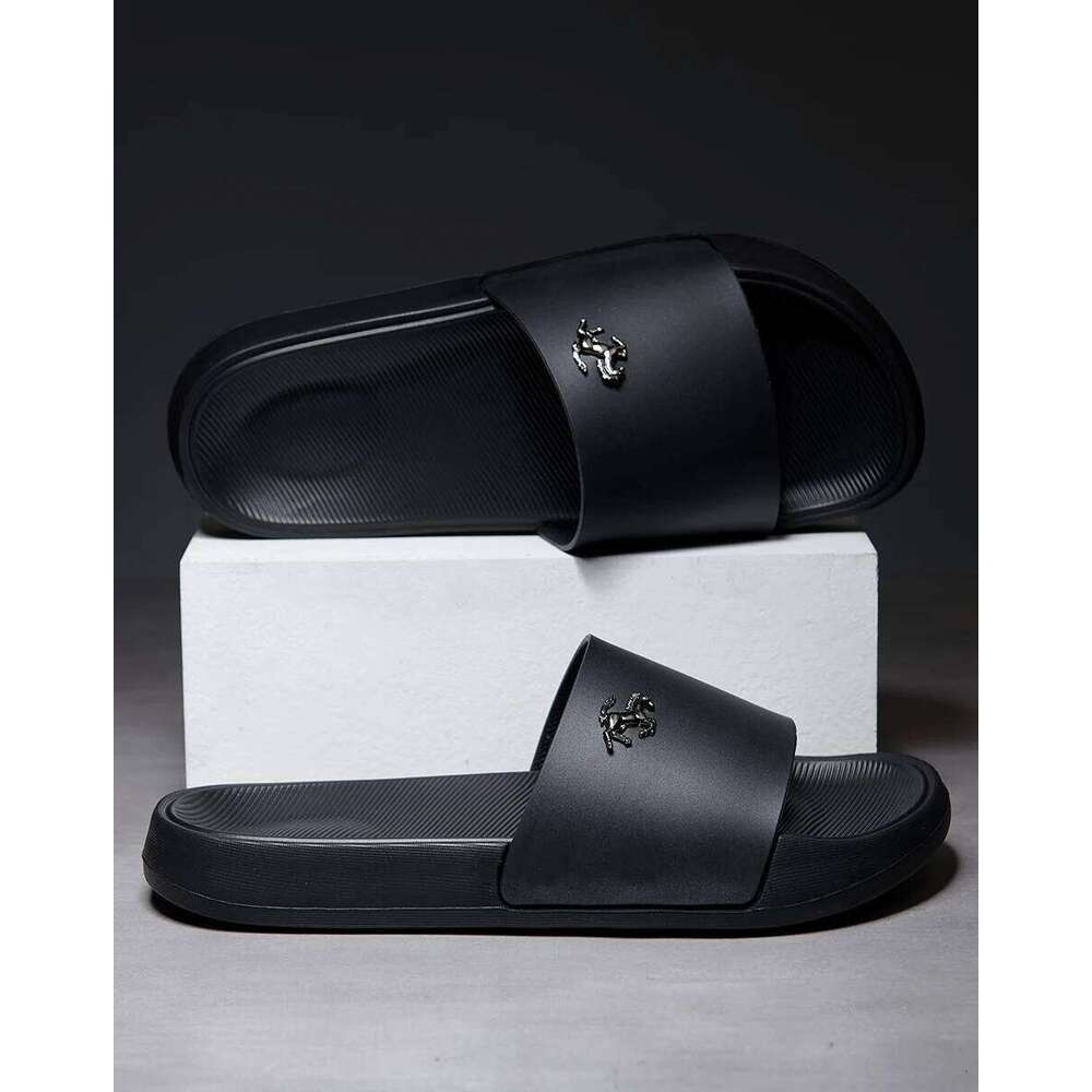 Men's Slide Sandals Soft Comfortable Non-Slip Slippers Indoor Outdoor Bathroom Beach Shoes Quick-Dry EVA Platform Lightweight