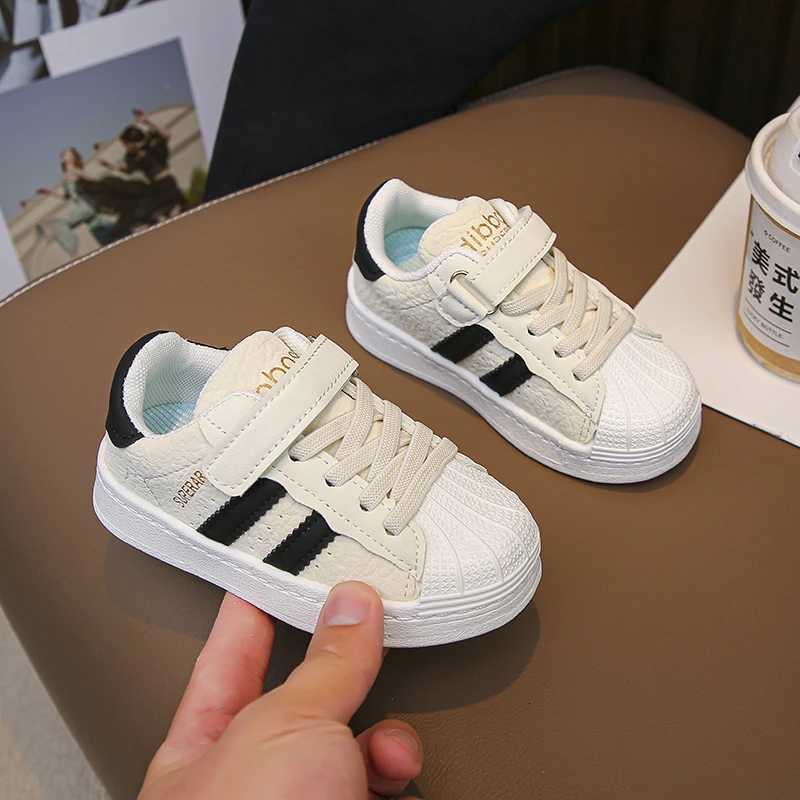 Kids Sneakers Textured Shell Toe Dual Closure Breathable Non-slip Shoes for Boys Girls Toddler Casual OutdoorT260227