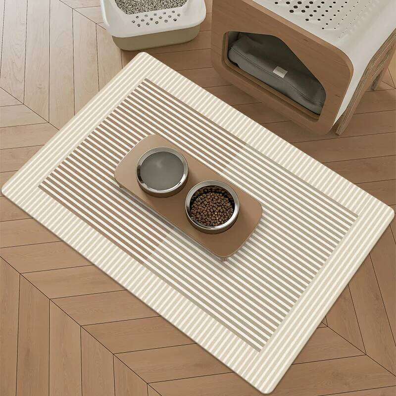 VIKAMA Nordic Minimalist Pet Feeding Mat Home Decor, Cat & Dog Bowl Pad, Anti-Slip, Super-Absorbent, Dirt-Proof, Easy To Clean H260226