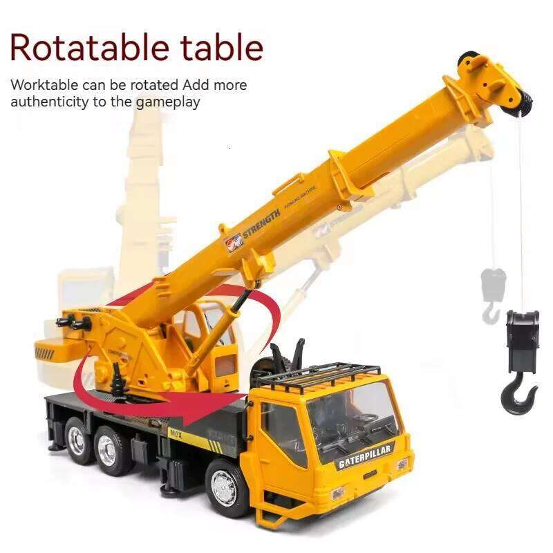 1: Remote Control Truck Toys 2.4G Lift Simulation Engineering Crane Eletric Children's Toy Model RC Car Gift H260227