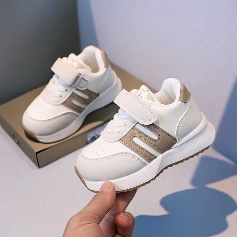 Kids Sneakers Color Block Anti-Collision Lightweight Leather Shoes for 2-6 Years Boys Girls Four Seasons CasualT260227