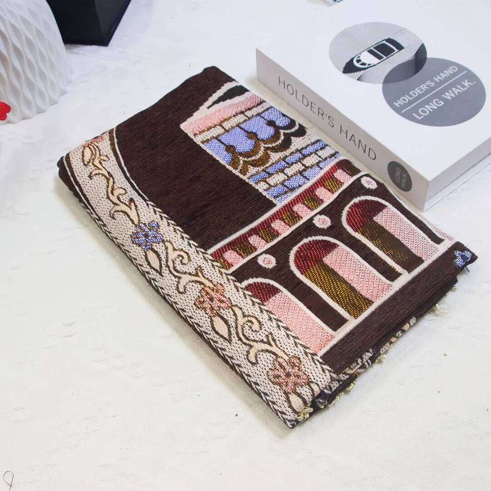 Praying Carpet Fabric Rug Muslim Padded Soft Portable Prayer Mat for Church Hall H260226