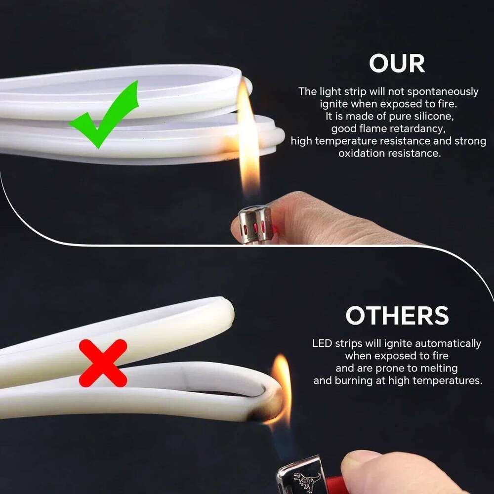 Premium Silicone Soft 220V Neon COB Strip Wall Light Fireproof Hight Brightness 280LEDS/M Indoor Ambinet Decor RA90 Cuttable Z260226