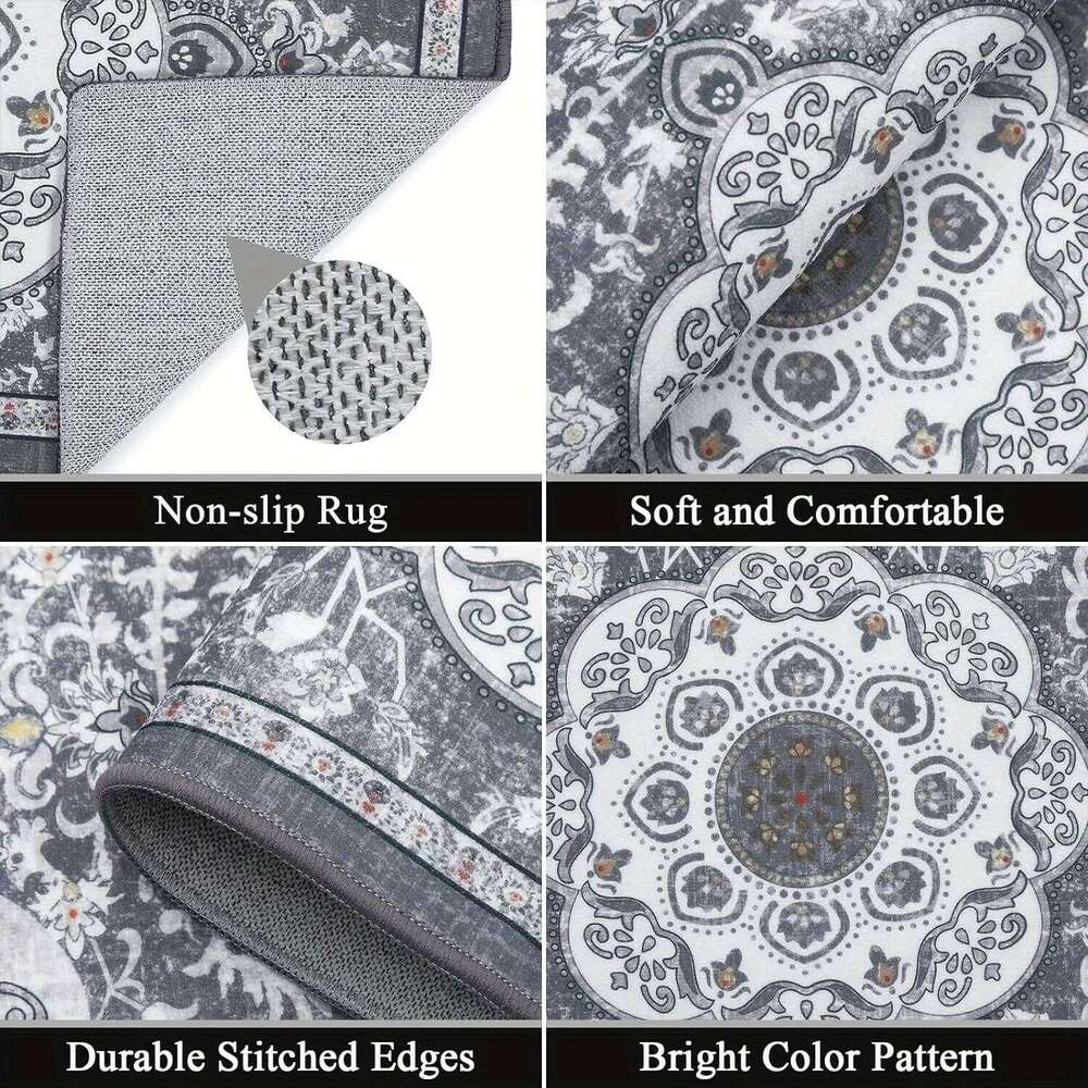 3 pcs set floor mat Bohemian style rugs carpet Non-slip comfortable washable kitchen decoration office bedroom corridor H260226