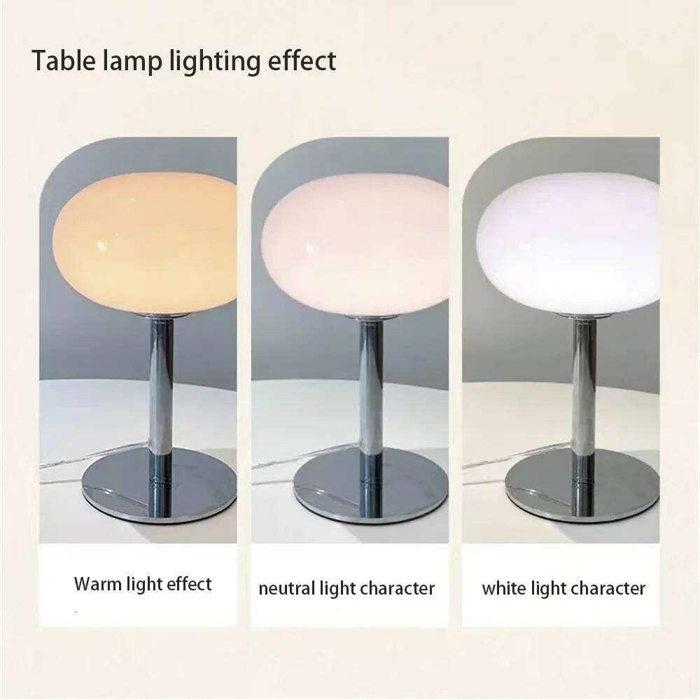 Nordic Simplicity Lollipop Glass Table Room Bedroom Study Simple Atmosphere Retro Standing Lamp Home Decor Reading Light Z260227