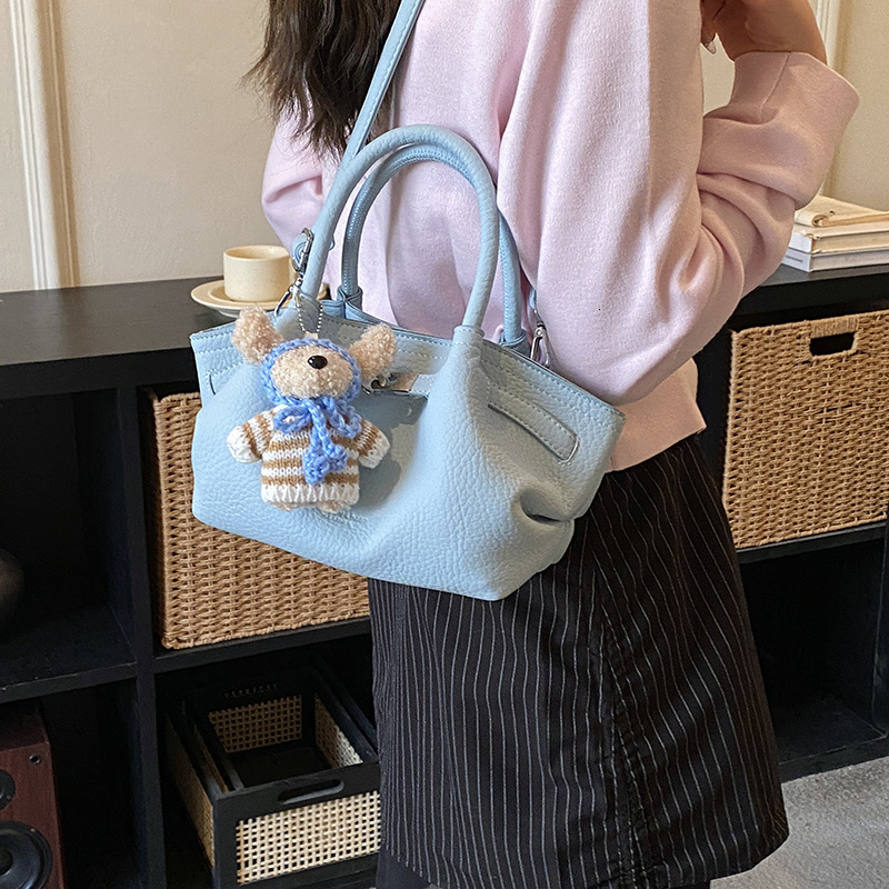Unique texture women's handbag spring new item basket style simple shoulder crossbody bag designer bag shoulder bag luxury handbag