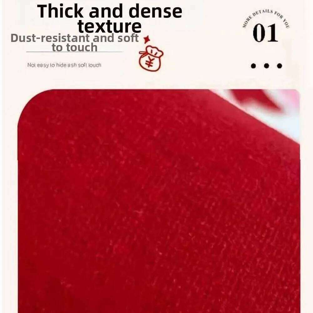 Pattern New Non-slip Door Carpet Water Absorption Festive Red Year of The Horse Bath Mat Home Decorations H260226