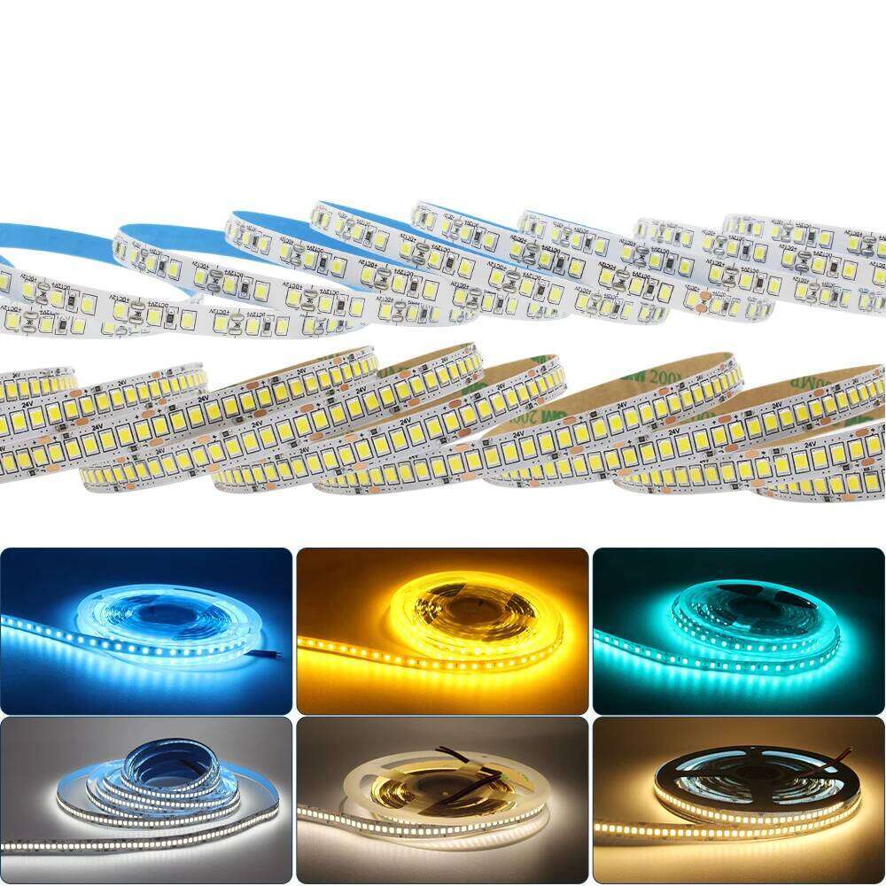 5M 12V LED strip 2835 240LEDs/M 120LEDs/M Tape White Ribbon High Brightness Backlight Led Stripe for Room Decor Linear Lighting Z260226