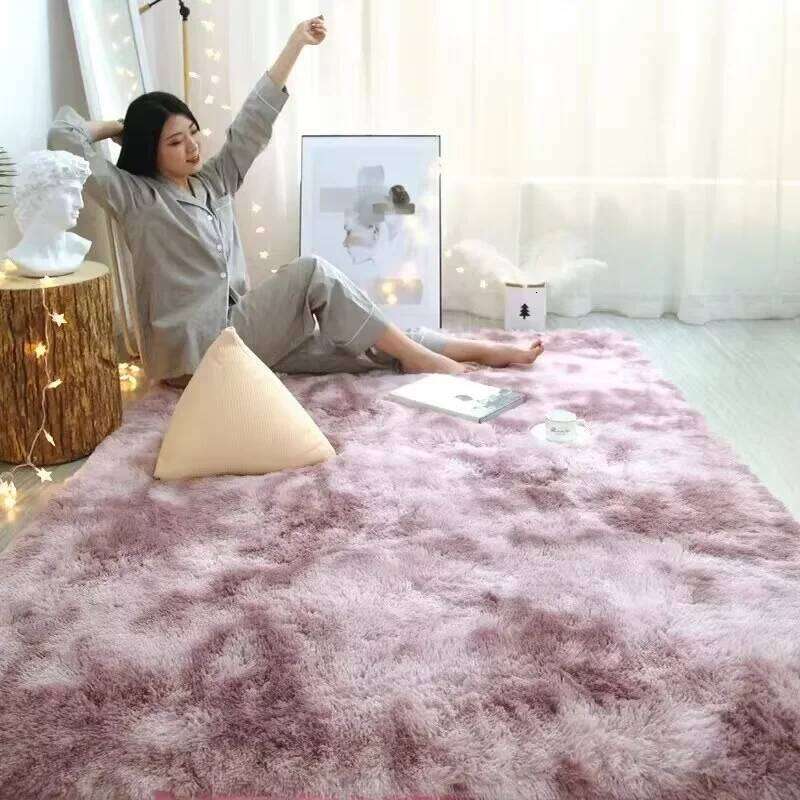 Furry Decoration Super Soft Large Area Full Carpet Floor Mat Modern Winter Thick Tea Table Rugs for Bedroom Living Room Rug H260226