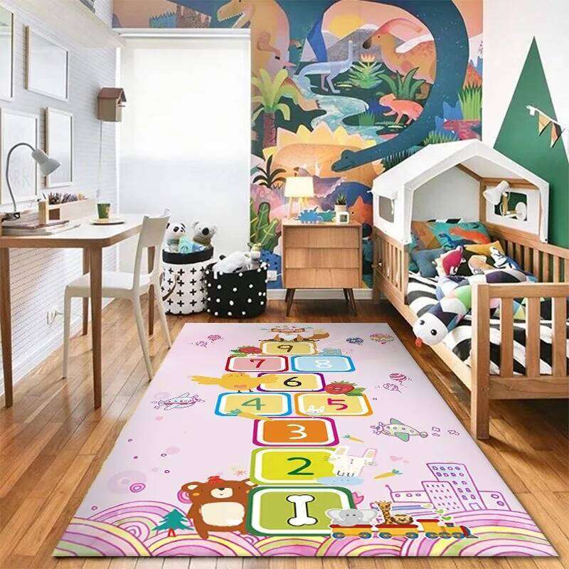 Children Large Area Rug Game Carpet for Living Room Bedroom Slip-resistant and Wear-resistant Soft Floor Mat Home Decor H260226