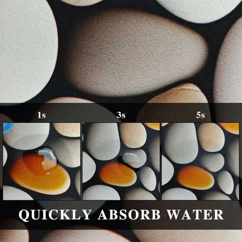 VIKAMA Tiger Diatomite Kitchen Carpet Thickened Oil-resistant Dirty-drying Floor Bathroom Balcony Entrance Non-slip Mats H260227 - view 5