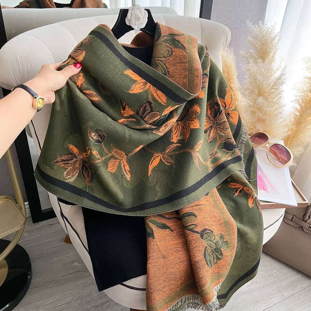 Women Scarves New Arrived Shawl Thick Brand Luxury Double Sided Pashmina Cashmere All-Match Warm Travel Blanket Scarf Z260226