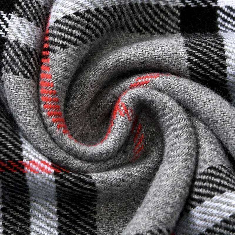 1Pcs Autumn and New Faux Cashmere Neck Warmer, Korean Style, British Plaid, Versatile Trendy Men's Scarf, Best Choice Boys, a Must-Have for Winte