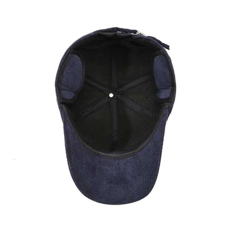 NORTHWOOD Corduroy Winter Baseball Cap with Ear Flaps Thicken Fleece Warm Windproof Outdoor Trucker Hat for Men and Women Z260226