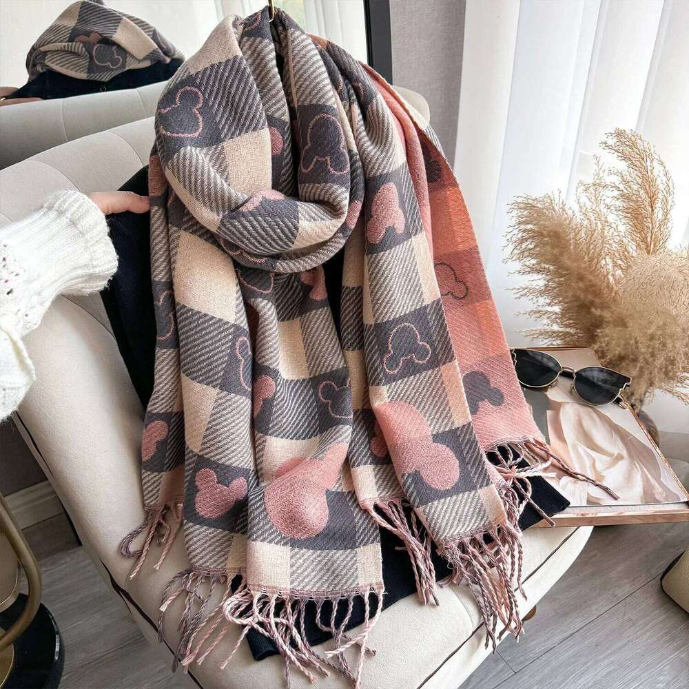 New Luxury Winter Thick Warm Scarf Women Cashmere Shawl and Wraps Pashmina Neckerchief Bufanda Female Long Tessel Echarpe Z260226
