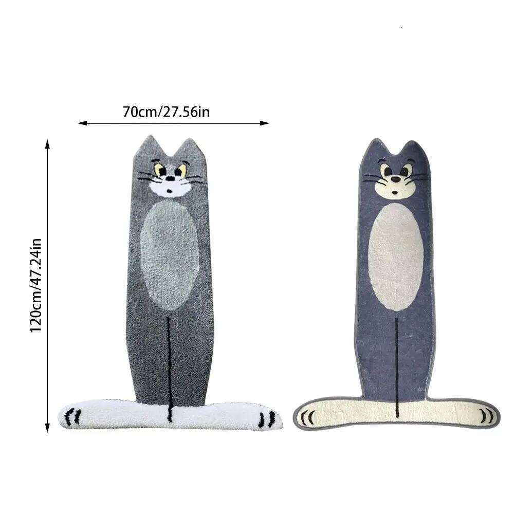 Cartoon Cat Carpet Funny Cute Bedside Bedroom Coffee Table Entrance Floor Stair Mat Indoor Outdoo H260227 - view 7