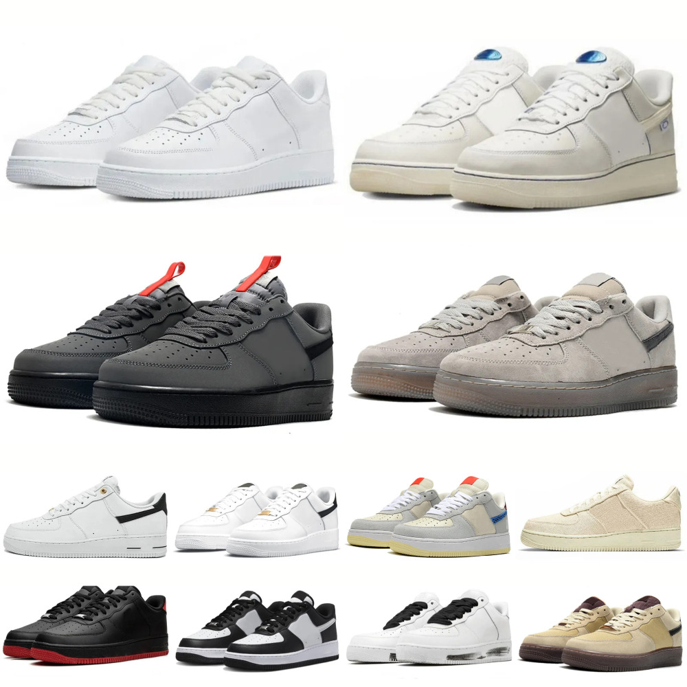 Designer Forc 1 07 One Casual Shoes Men Women Supers Forc Platform Sneakers Classic White Black Grey Spruce Aura Washed Coral Glacier Arctic Punch Flax Sports Trainer