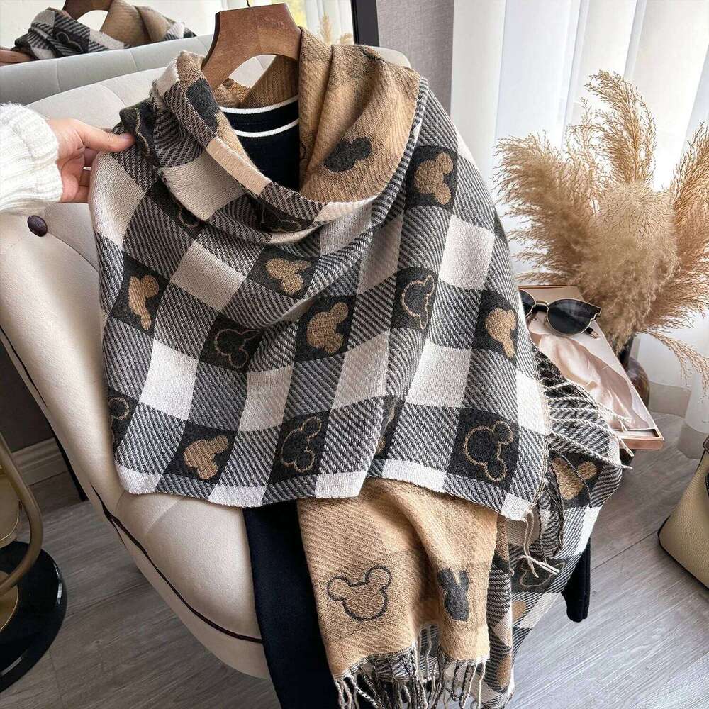 New Luxury Winter Thick Warm Scarf Women Cashmere Shawl and Wraps Pashmina Neckerchief Bufanda Female Long Tessel Echarpe Z260226