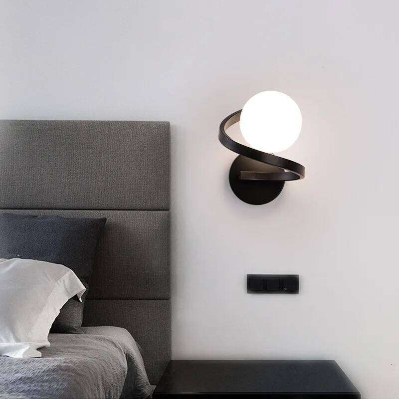Wall bedroom bedside lamp 2024 new simple modern living room background wall light Z260227