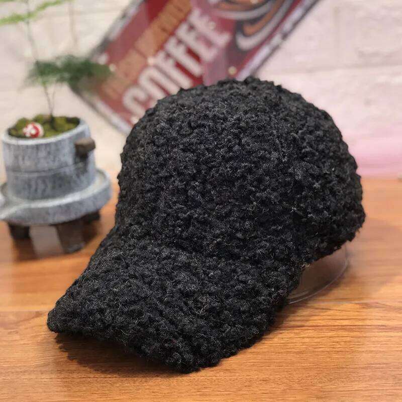 New Casual Outdoor Warm Winter Girl Women Adjustable Animal Pattern Faux Fur Baseball Cap Cotton Hip-Hop Hat Visor 55-59cm Z260226