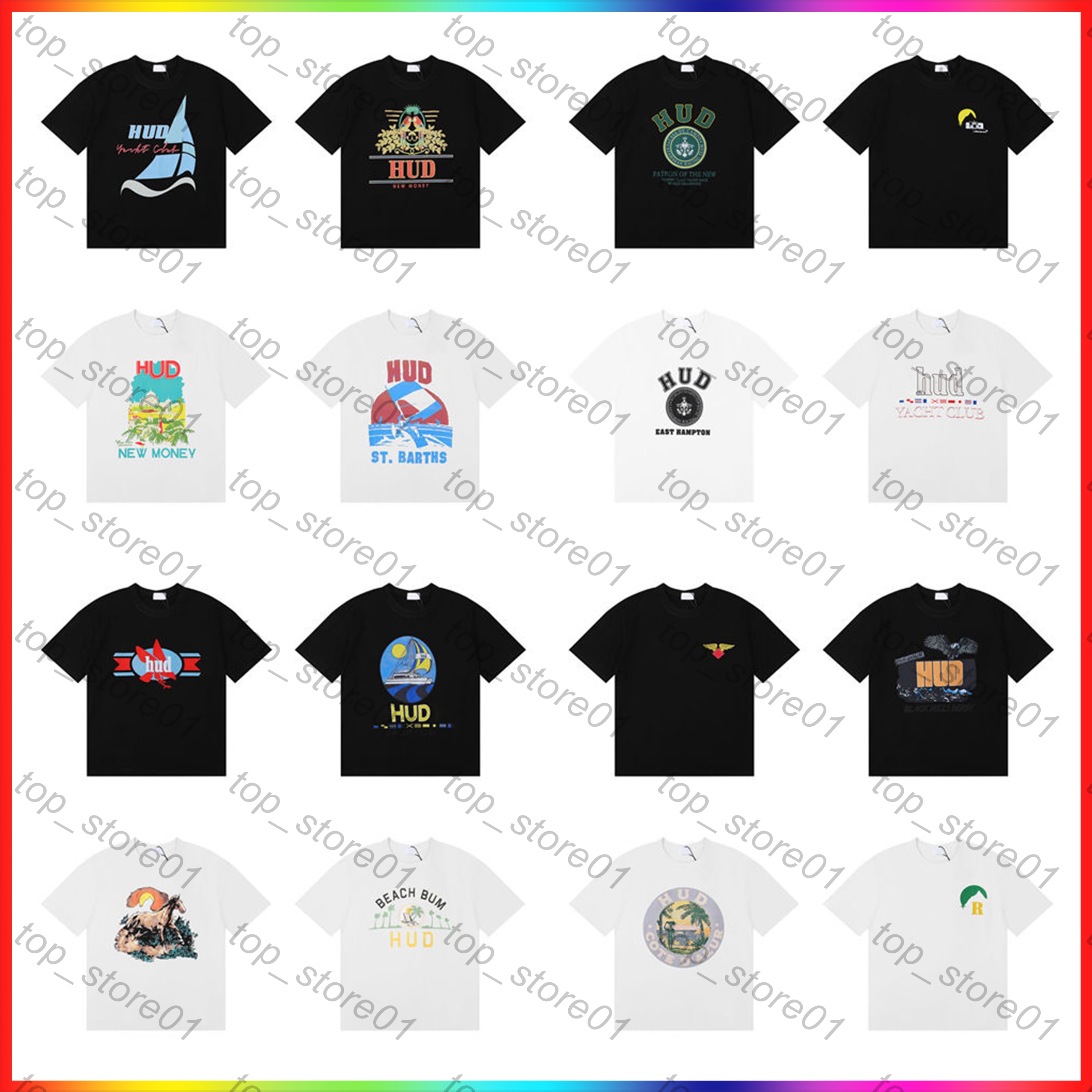 designer clothes summer mens clothing fashion men casual rhudetee classic trend letter print short sleeve graphic tees luxurys men women round neck rhudemen t shirt