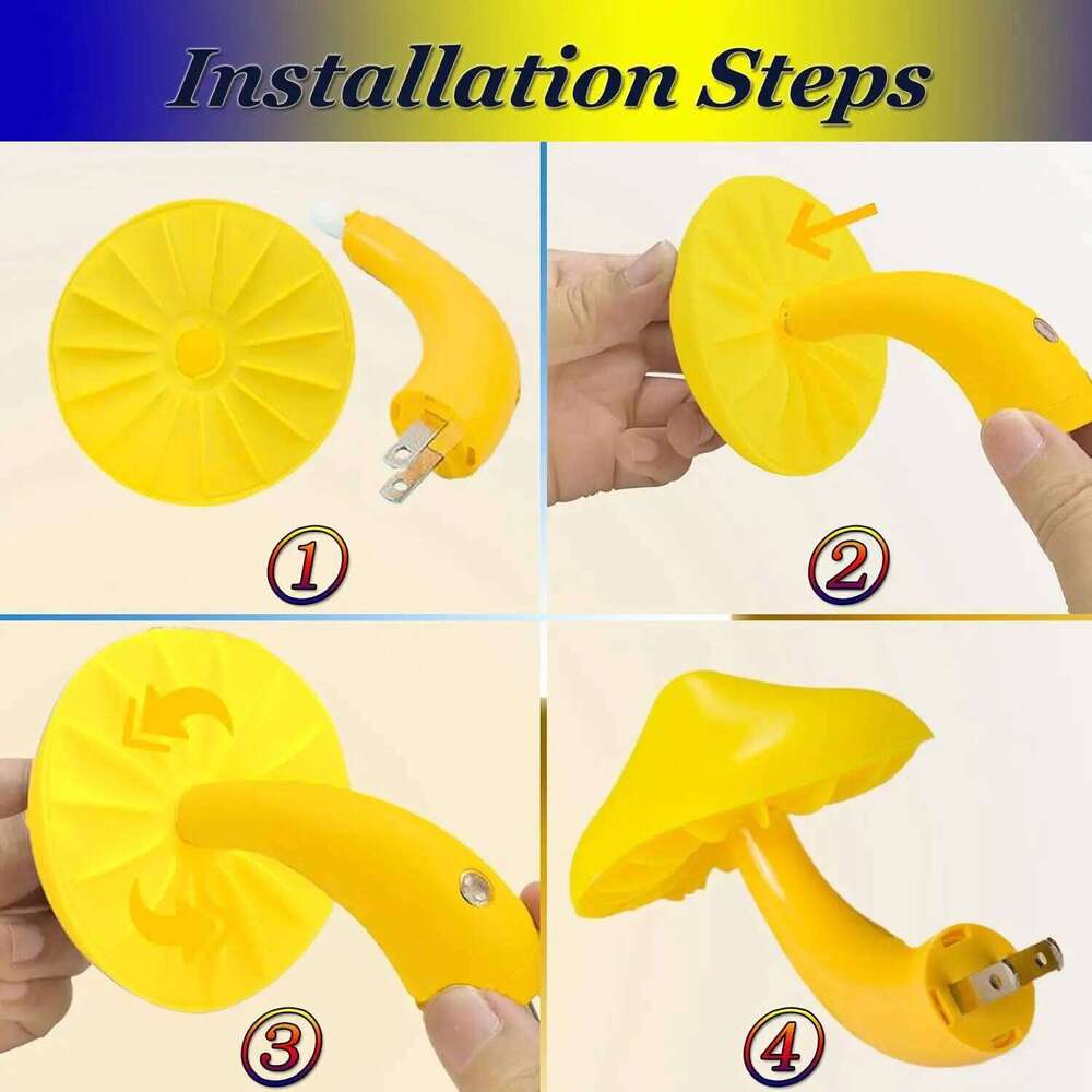 Wireless Control Sensor LED Light EU/US Plug Mushroom Night Lights For Baby Kids Bedside Bedroom Corridor Lighting Z260227