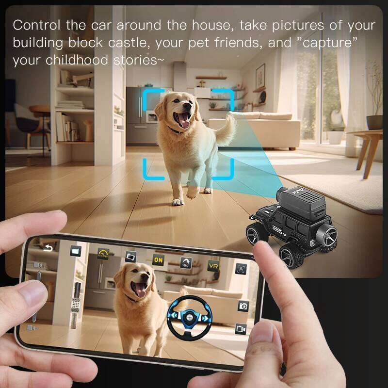 KF32 1:64 RC Mini Climbing Car With LED Light and HD Camera Radio Remote Control Cars Alloy Toy For Kids Christmas Holiday Gifts H260227