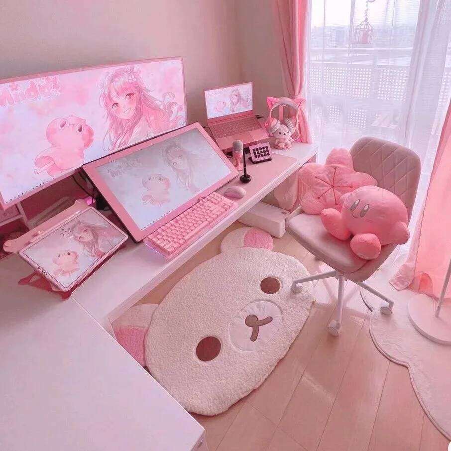 Kuna Rilakkuma Relaxed Bear Cartoon Cute Korea Soft Plush Floor Mat Home Bedroom Bedside Carpet H260226