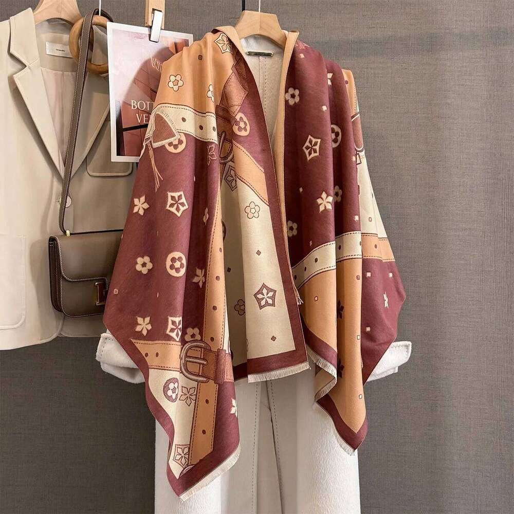 New Winter Warm Cashmere Scarf Women Luxury Print Shawl Pashmina Thick Blanket Wrap Neckerchief Fashion Bufanda Echarpe Poncho Z260226