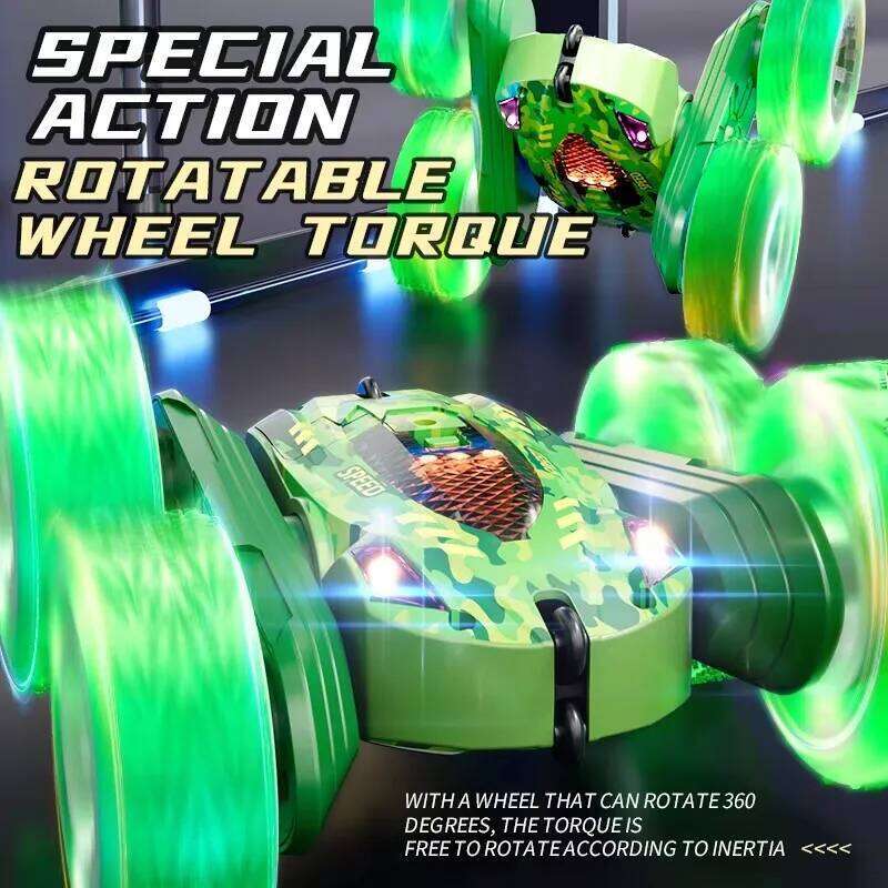 Stunt Double Sided Flip 2.4G Remote Control Cars 360 Rotation RC Off Road Drift Car Children Gifts For Kids Adults Toys H260227