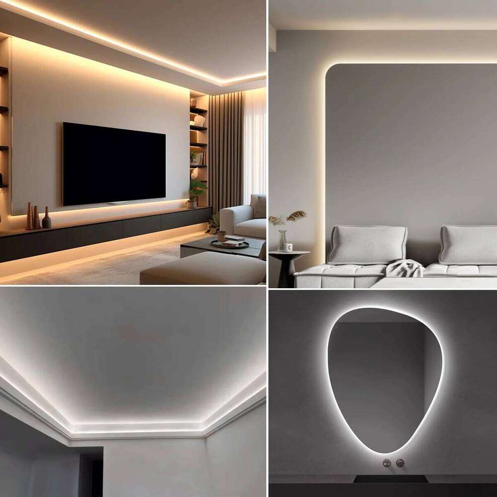 608LEDs/M 3 Colors In One LED Strip Lights COB CCT Warm White/Neutral White/White Ribbon Tape Dimmable DC12V 24V Wall Decortion Z260226