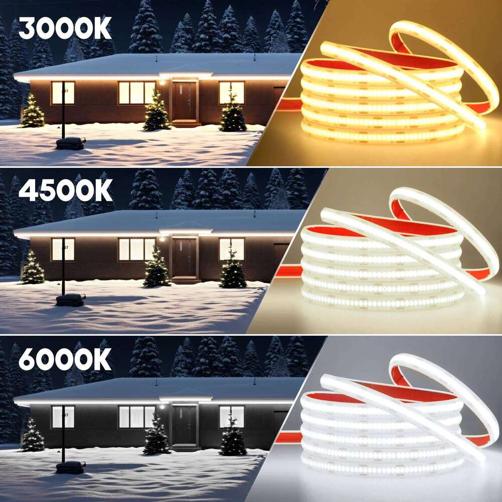 DC 5V USB COB Strip Tuya WIFI Dimmerable 320Leds 3000K 4000K 6000K IP68 Waterproof Flexible Home Garden Decor LED Light Z260226