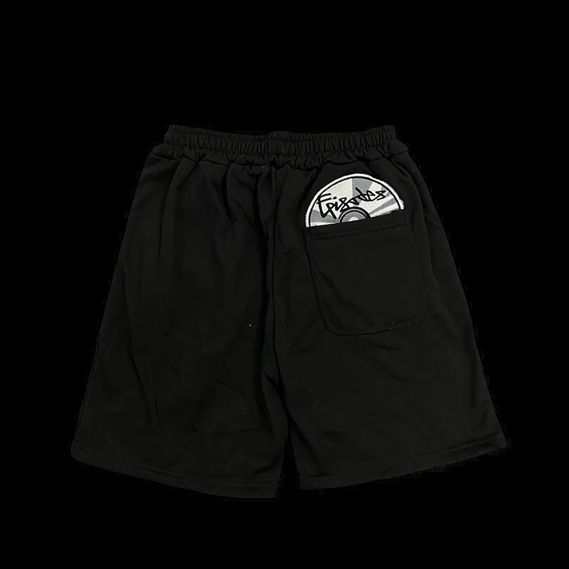 Spring Personalized CD Embroidery Pattern Shorts Casual Comfortable Versatile Retro Street Trendy Sweatpants 260227