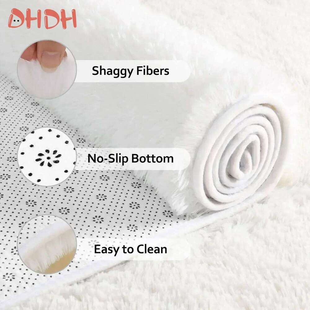 Soft Bedroom Large Carpet Living Fluffy Hall Sofa Area Rug Carpets Room Decor Plush Rugs for Children Play Mat H260226