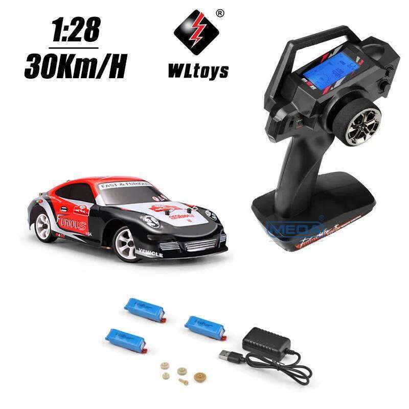 Wltoys RC 1/28 30Km/H 284131 K989 With Upgrade LCD Remote Control High Speed Racing Mosquito 2.4GHz Off-Road RTR Rally Drift Car H260227