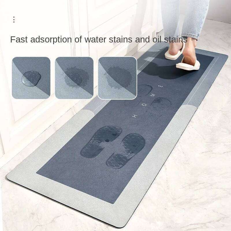 Kitchen Floor Bedroom Living Room Long Soft Rug Hallway Decor Carpet Bathroom Entrance Doormat Anti slip Absorb Water Mat H260226