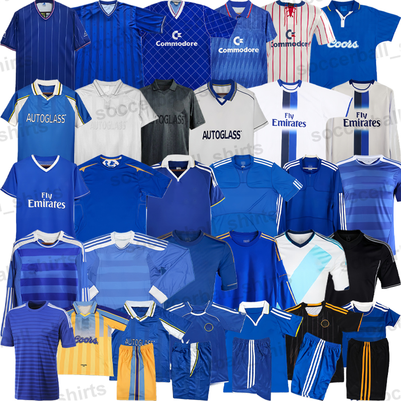 Chelseaa Retro Jerseys Football Soccer Jerseys Classic Football Shirts Tops Kits Vintage Men Kids 2XL
