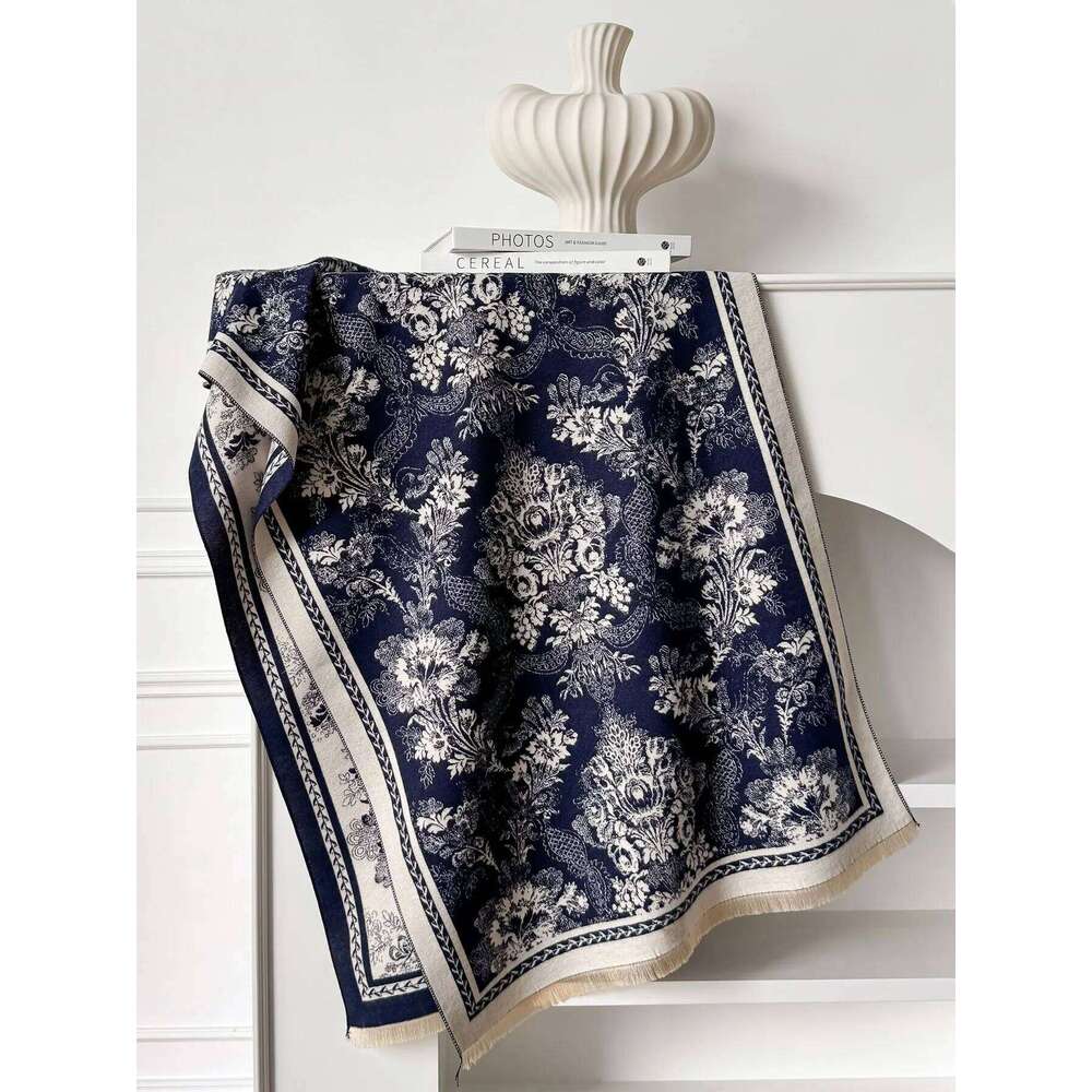 2025 Luxury Winter Faux Cashmere Wraps for Women Warm Scarf Pashmina Shawl Blanket Travel Poncho Stoles Z260226