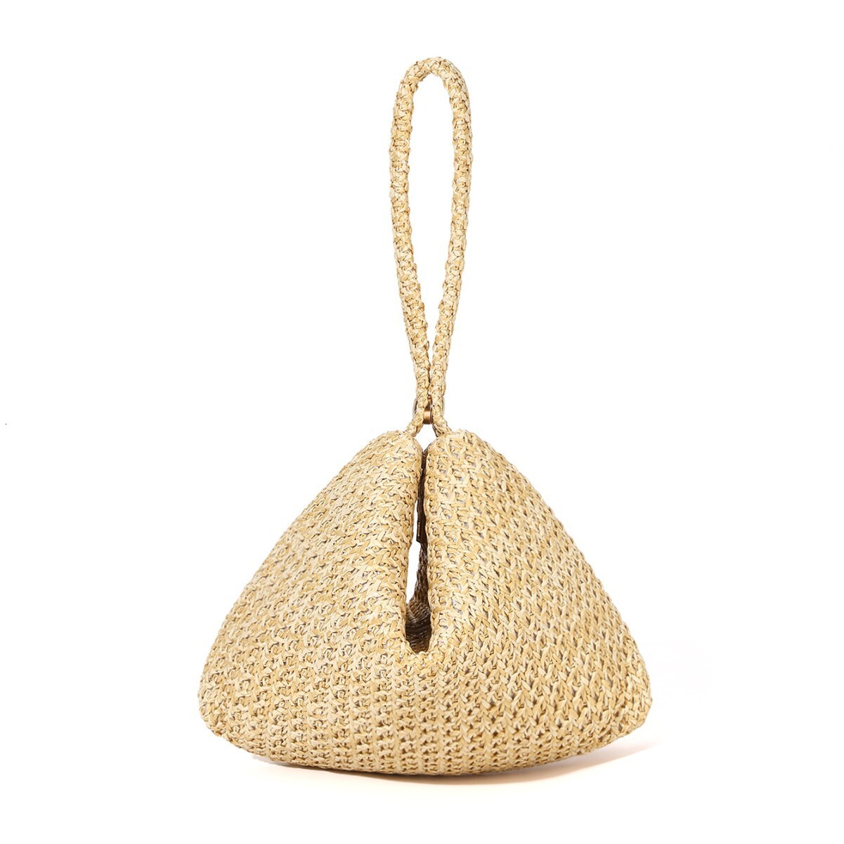 2026 New Spring/Summer Handheld Magnetic Straw Fashion Beaded Weaving Handbag Super Popular Women's Luxury Bag