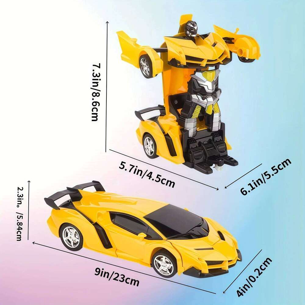2-in-1 RC Robot, Remote Control Transforming Toy Vehicle, Deformation Racing Car Model, Automatic Conversion Kids Boys Gifts H260227