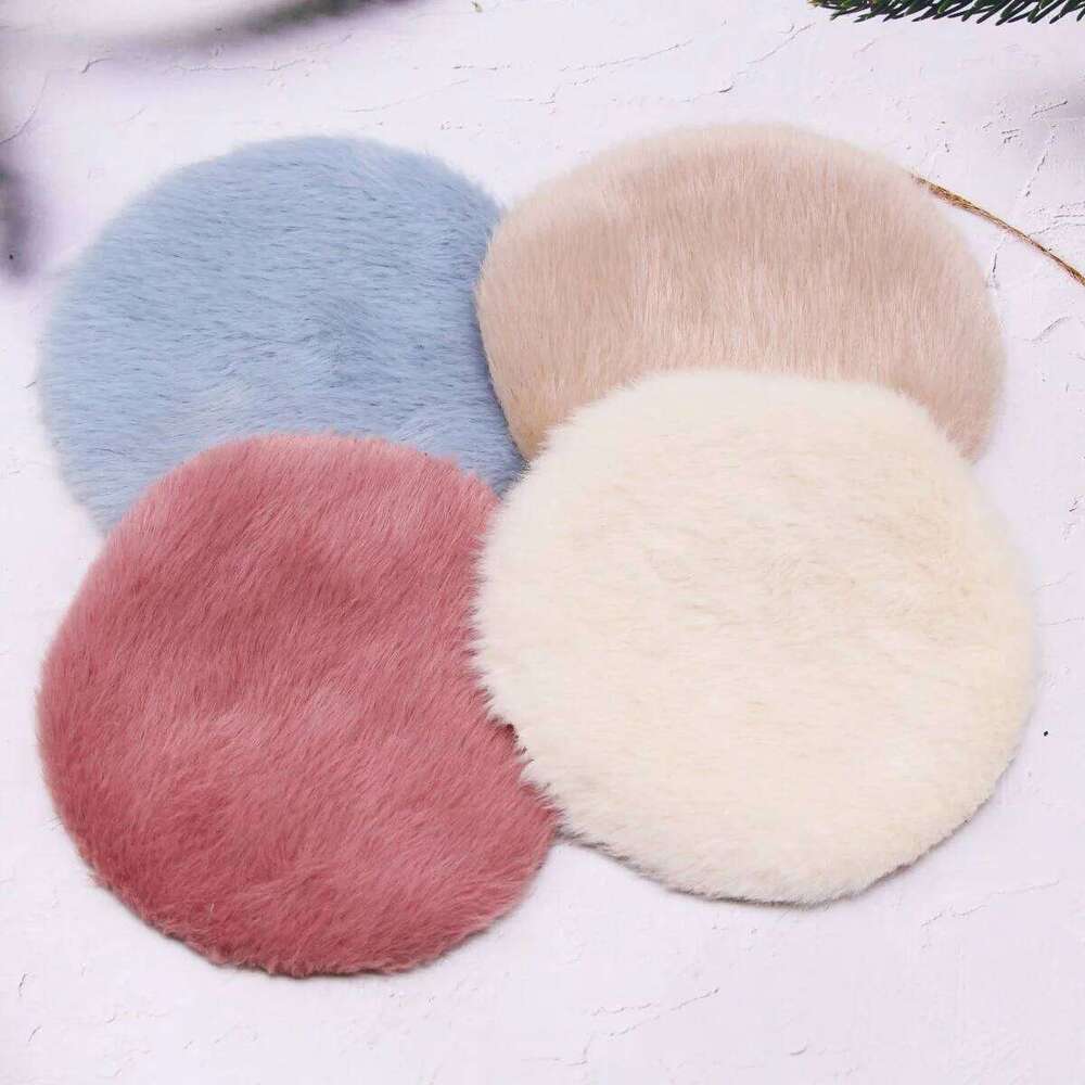 Mini Round Carpet Cartoon World Map Design Non-Slip Wear-Resistant Easy Clean Scandinavian Style Home Decor Rug H260226