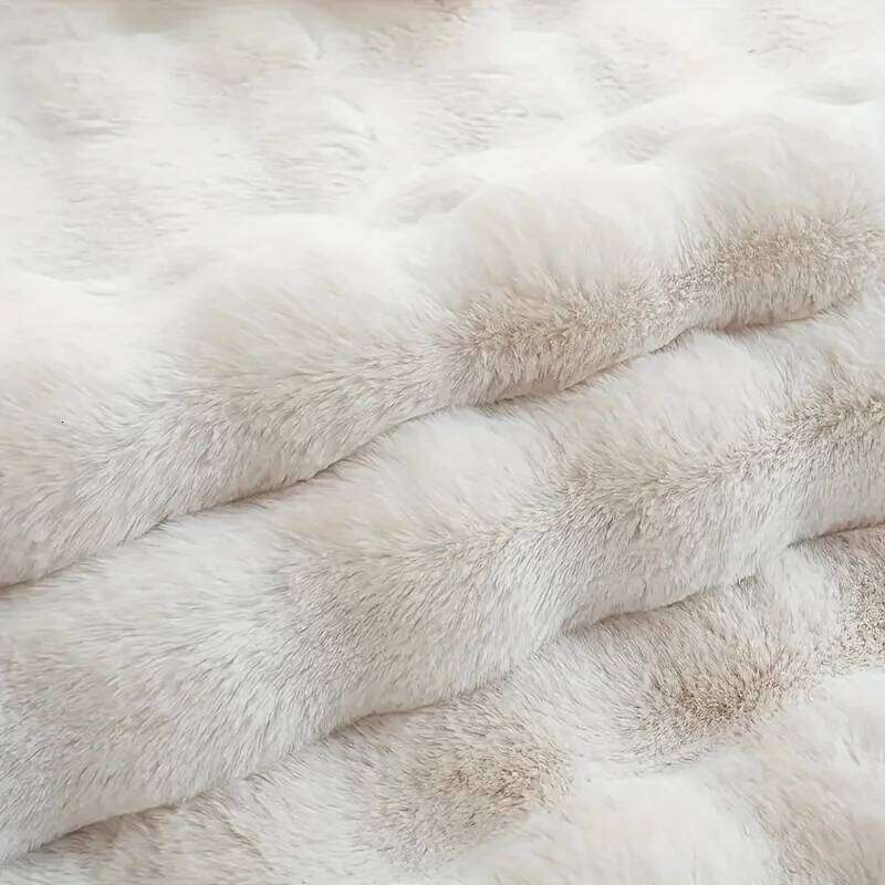 Oval Plush Carpet Soft Imitation Rabbit Fur Mat Comfort Bedside Rug Warm Winter Sofa Chair Cushion Living Room Home Decor H260227 - view 7