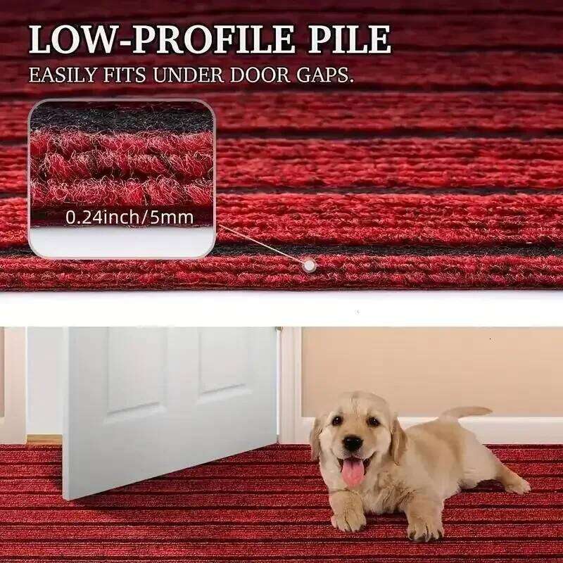 Slip Oil Resistant, Durable Waterproof Anti Fouling Floor Mat, Soft and Thick Striped Carpet, Popular Style H260226