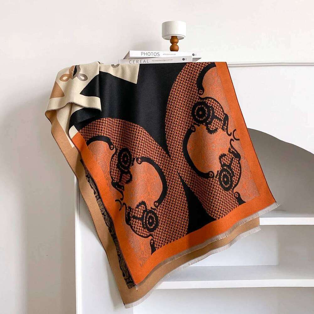 Fashion Winter Scarf Women Print Imitation Cashmere Warm Pashmina Foulard Luxury Scarves Wraps Thick Soft Bufanda Lady Shawl Z260226