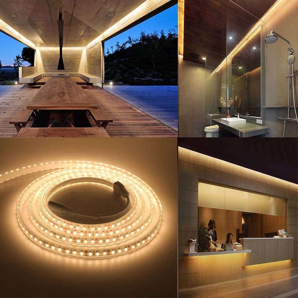 DC 12V 24V LED Strip Waterproof IP67 SMD 2835 120LEDs/M Warm Natural White Flexible Ribbon Tape Rope Lights Z260226
