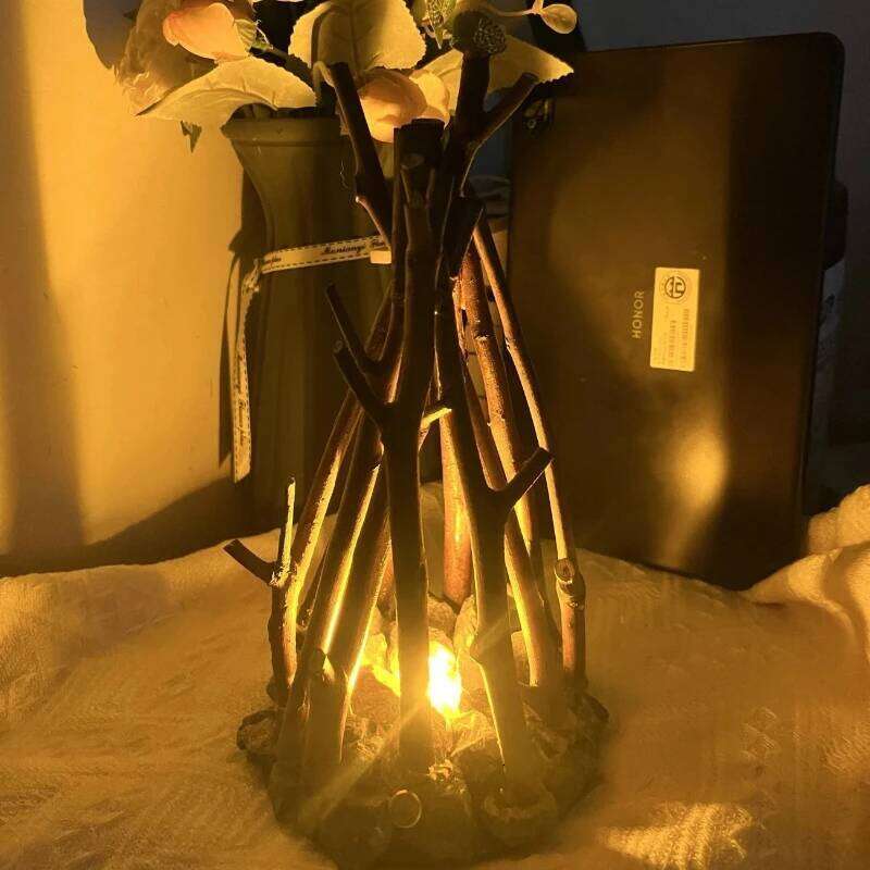 Retro creative night original ecological stone handmade tree branch shaped LEDambient light desktop decoration bar counter Z260227