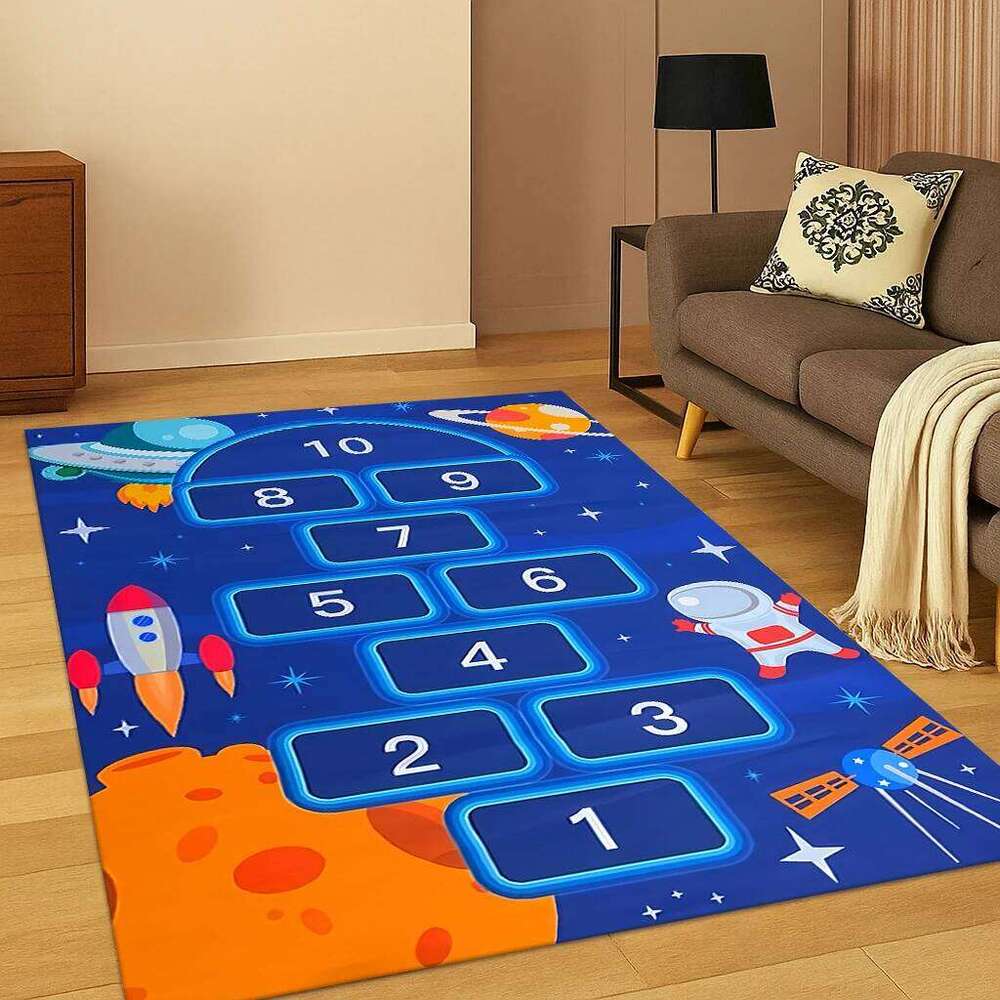 Child Digital Games Hopscotch Carpet Mat for Living Room Sofa Home Bedroom Doormat Kitchen Decor,Kid Play Non-slip Area Rug H260227 - view 5