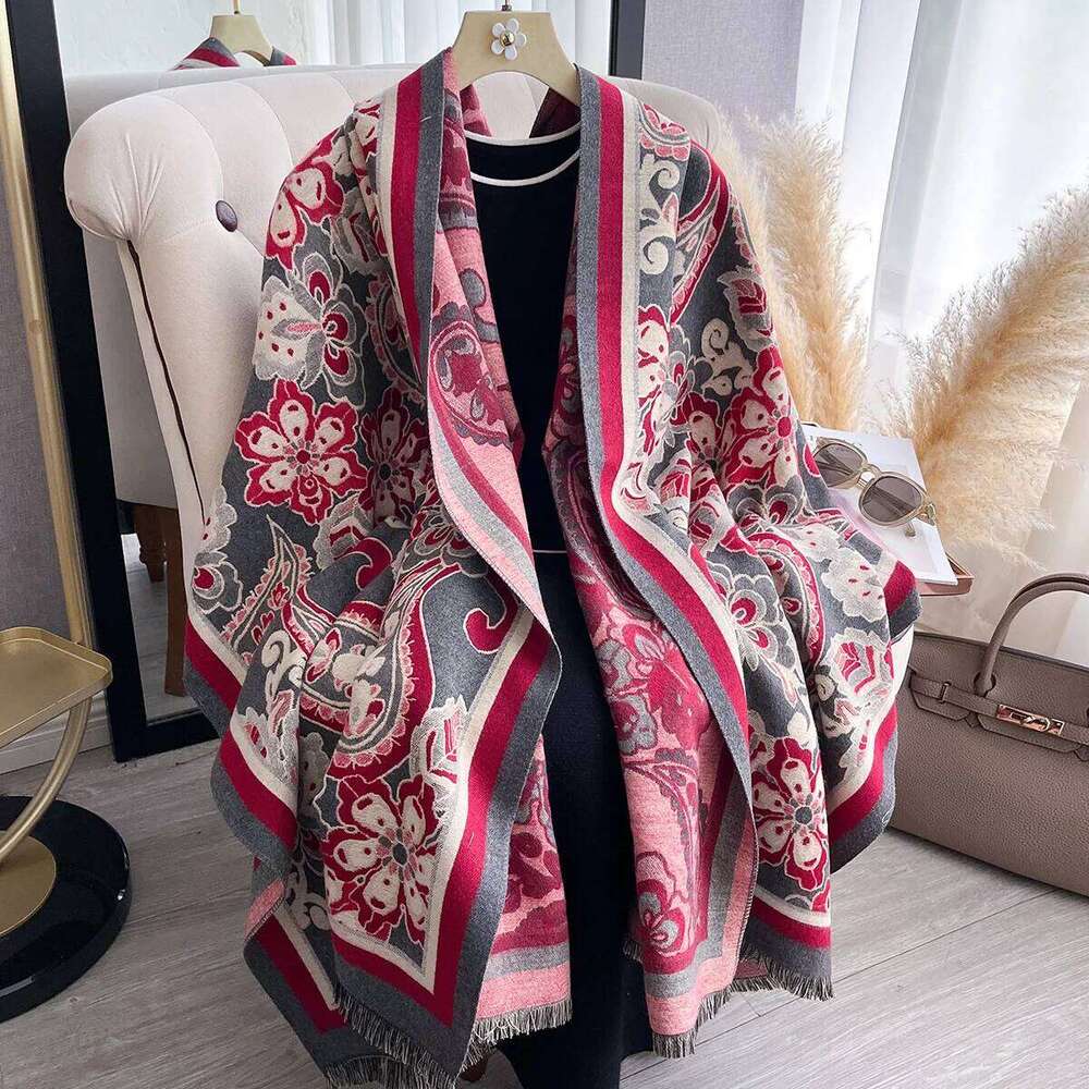 2025 Design Luxury Winter Cashmere Scarf Women Warm Pashmina Blanket Paisley Scarves Female Shawl Wraps Thick Foulard Bufanda Z260226