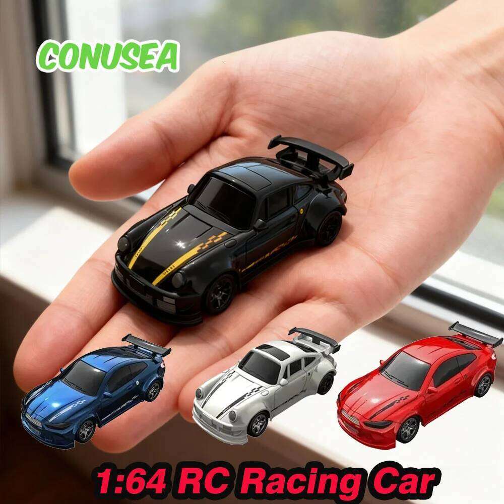 1/64 Rc Cars Remote Control Drift Car High Speed 2.4G Desktop Radio Controlled Mini Racing Vehicle Toy Models for Boy Kids H260227
