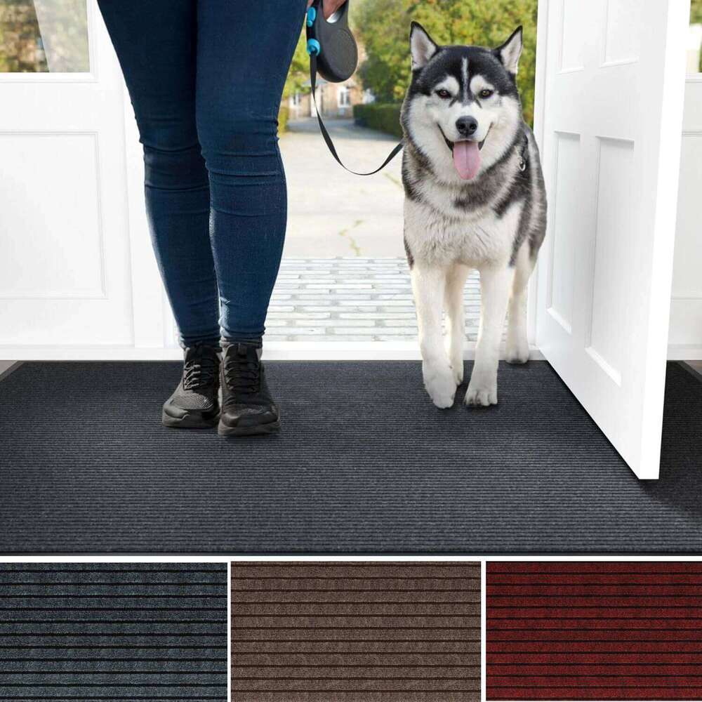 Durable Non-Slip Door Indoor Outdoor Doormat for Home Entrance Stain Fade Resistant Floor Mat Machine Washable Carpet H260226